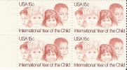 US Scott 1772 - Zip Block Of 4 - Year Of The Child 15 Cent - Mint Never Hinged - Blocks & Sheetlets