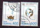 Y8909 - SAN MARINO Ss N°1162/63 - SAINT-MARIN Yv N°1115/16 - Used Stamps