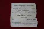 1955-TITRE TRANSPORT-EMBARQUEMENT-PARTENOPEA DI NAVIGAZIONE-LINEA-NAPOLI - CAPRI + ROCE ROSSA ITALIA-CROIX ROUGE ITALIE - Europa