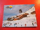 CPM  (73-SAVOIE)-VAL THORENS -LES 3 VALLEES-TELEPHERIQUE ,ANIMEES DE  SKIEURS-CARTE EN  BON ETAT .. - Val Thorens