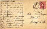 6608. Postal La Garriga (Barcelona) 1909. Alfonso XIII - Cartas & Documentos