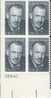 US Scott 1773 - Plate Block Of 4 - John Steinbeck 15 Cent - Mint Never Hinged - Plaatnummers