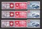 SVIZZERA - 1939 Esposizione Nazionale A ZURIGO - 9 VALORI NUOVI S.T.L. - IN OTTIME CONDIZIONI. - Neufs