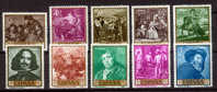 Edifil 1238-47** 1958 Velazquez En Nuevo Sin Charnela. - Unused Stamps