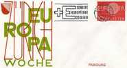 Sonderbrief Europa - Woche 1961 In Fribourg Schweiz 720 + FDC 2€ - Cartas & Documentos