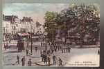 AMIENS     PLACE ET JARDIN SAINT DENIS  CPA COULEUR - Amiens