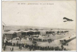 BRON  L'aérodrome Un Jour De Départ - Bron