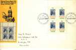 1978 Australia National Stamp Week 50th Anniversary Souvenir Sheet On FDC, Large Cover! - Cartas & Documentos