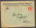 Germany Bayern Gebrüder Hofmann Dampfsägewerk Frankenhaag Deluxe Obernsees Cancel 1919 Cover To Mistelkgau König Ludwig - Covers & Documents