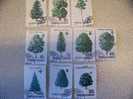 TIMBRES ROUMANIE ARBRES - Used Stamps