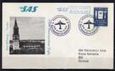 Première Liaison Aeriènne . Stockholm - Abo Le 01/04/1964 , SAS - Covers & Documents