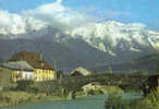 Carte Postale  74. Sallanches  Le Pont St-Martin  L'Arve Et Le Mont-Blanc Trés Beau Plan - Sallanches