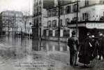 CRUE DE LA SEINE PARIS CLICHY ANGLE DE LA RUE DU BOIS 28 JANVIER 1910 - Inondazioni