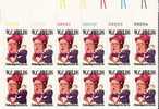 US Scott 1803 - Plate Block Of 12 (right) - W C Fields 15 Cent - Mint Never Hinged - Plaatnummers