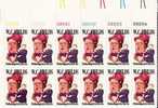 US Scott 1803 - Plate Block Of 12 (right) - W C Fields 15 Cent - Mint Never Hinged - Plattennummern