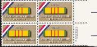 US Scott 1802 - Copyright Block Of 4 - Vietnam Vets 15 Cent - Mint Never Hinged - Blocks & Kleinbögen