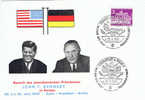 D Berlin 1963 Mi 231 FDC: Kennedy-Besuch - Briefe U. Dokumente