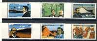 1976 Australia Complete Set Of 6 Australian Exploreres MNH Scott # 630-635 - Neufs