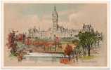 Carte Postale Ancienne Illustrateur - Glasgow University - Université, Enseignement - Lanarkshire / Glasgow