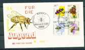 First Day Cover Bund 1984 Michel Nr. 1202-05Ersttagsbrief  "Jugend. Insekten-Honigbiene,Biene Nwolf " 1 FDC - Bienen