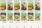 US Scott 1830a (1827 1828 1829 1830) - Plate Block Of 12 - Coral Reefs 15 Cent - Mint Never Hinged - Números De Placas