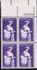 US Scott 1832 - Plate Block Of 4 39396 - Edith Wharton 15 Cent - Mint Never Hinged - Numéros De Planches