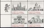 US Scott 1841a (1838 1839 1840 1841) - Zip Block Of 4 - American Architecture 15 Cent - Mint Never Hinged - Blocks & Sheetlets