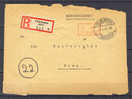 Saar Völklingen Einschreiben Brief Registered 1946 Cover To Bonn Red Gebür Bezahlt Cancel - Briefe U. Dokumente