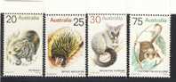 1973-84 Australia  MNH Set Of 4 Marsupials  Scott # 565,567,568,572 - Ongebruikt