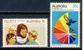 1972 Australia  MNH Complete Set Of 2  Christmas Scott # 539-540 - Mint Stamps