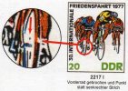 Radfahrt 1977 DDR 2216/8+Bg. DV I ** 57€ ZD-Bogen Dreierstreifen 30.Friedensfahrt-Rennen Sport Bloc Sheetlet Bf Germany - Plaatfouten En Curiosa