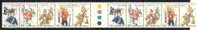 1985 Australia  MNH  Gutter Pair Strips Of 5  Military Uniforms Scott # 945a-e X2 - Nuovi