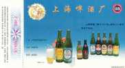 Shanghai Beer  ,  Prepaid Card  , Postal Stationery - Cervezas