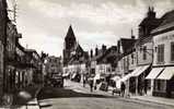 La Place Et L'Eglise - CPSM - Aubigny Sur Nere