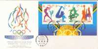 HONG KONG 1996 MICHEL NO: BL.39  FDC - Zomer 1996: Atlanta