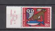 Suisse YT 623 ** : Protection De La Faune - Unused Stamps