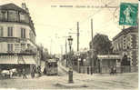 BEZONS  - Entrée De La Rue De Villeneuve - Tramway, Station De Tramway - Circulé 1910 - Bezons