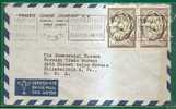 GREECE - VF 1953 AIR MAIL COVER From The CHALKIS CEMENT COMPANY  To PHILADELPHIA - Storia Postale