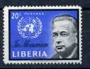 LIBERIA 1962 Dag Hammarskjold  Yvert Cat. N° 379 Perfect MNH ** - Dag Hammarskjöld