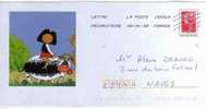 Entier Postal PAP Local Personnalisé Haut Rhin Vache Et Alsacienne. Marianne De Beaujard - PAP: Ristampa/Beaujard