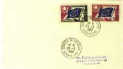 FRANCE SERVICE FDC MICHEL 2/6 EUROPA - Lettres & Documents