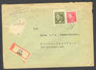 Germany Empire Occupation 1938-45 Böhmen & Mähren Registered Recommandée Auwal Uvaly 1943 Cover Hitler - Brieven En Documenten