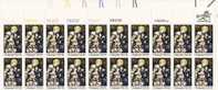 US Scott 1842 - Plate Block Of 20 Top - Christmas 1980-religious 15 Cent - Mint Never Hinged - Numéros De Planches