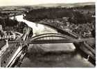 CPSM.  EN AVION AU DESSUS.. PONT STE MAXENCE. LE PONT SUR L'OISE. DENTELLEE. - Pont Sainte Maxence