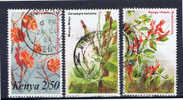 EAK+ Kenia 1983 Mi 249-51 Blumen - Kenya (1963-...)