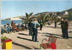 Cpsm  Banyles Sur Mer , Jeu De Boules Pétanque A L'hotel Miramar - Banyuls Sur Mer