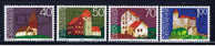 FL Liechtenstein 1975 Mi 630-33** Denkmalschutzjahr - Unused Stamps