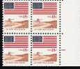 US Scott 1890 - Plate Block Of 4 LR- Plate No 1 - Flag And Anthem 18 Cent - Mint Never Hinged - Numero Di Lastre