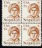 US Scott 1859 - Block Of 4 - Sequoyah 19 Cent - Mint Never Hinged - Hojas Bloque