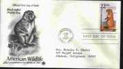 Fdc Usa 1987 Le Chien De Prairie Black-tailed Prairie Dog - Nager